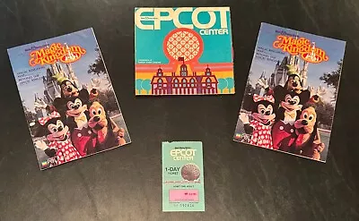 1983 Epcot And Magic Kingdom Guides/Ticket • $16