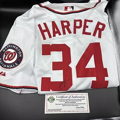 BRYCE HARPER Signed Autographed AUTO Authentic Majestic Jersey SCC COA • $169.99