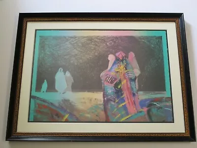 Vigel Veloy Painting On Lithograph Artist Proof Abstract Indians Modernism Rare • $2000