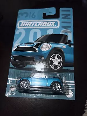 2024 Matchbox 2010 Mini Cooper S Cabrio Exclusive Mini Cooper Series Blue 3/6 • $1.98