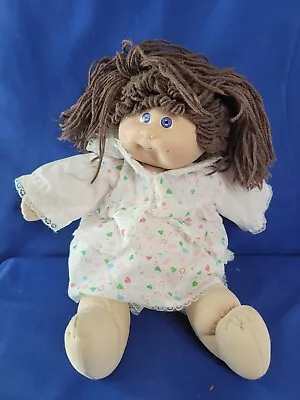 Vintage 1982 Cabbage Patch Doll-Brown Ponytails-violet Eyes-open Mouth (No Paci) • $29.99