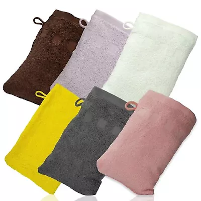 Made Easy Kit Bath Mitts Wash Towel Pack Of 6 - (6 X9 ) European Style Washcloth • $16.99
