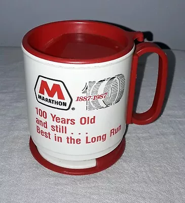 Vintage Marathon Gas Station Travel Mug Cup • $5.99