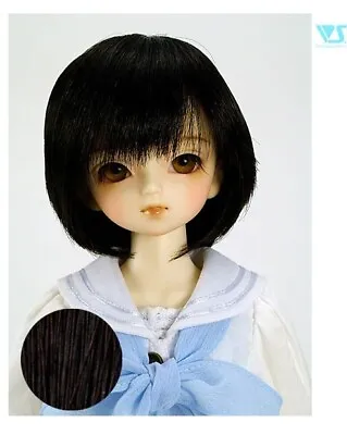 BJD 1/4 Volks Super Dollfie MINI MSD SDM W-55N Natural Basic Bob Wig 7/8 • $23.16