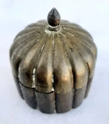 Antique Old Rare Hand Carved Unique Half Melon Shape Mughal Islamic Small Box  • $62.30