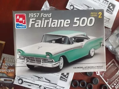 AMT Ertl 1/25 Scale 1957 Ford Fairlane 500 Model Car Kit Open Box New • $29.99