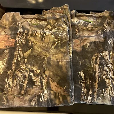 Mossy Oak Pursuit Mens Camo Camouflage 2XL  Long Sleeve Tee T-shirt Lot Of 2 • $15.99