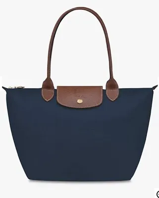 Longchamp Navy Small Long Handle Nylon Tote Navy Unwanted Gift • £50