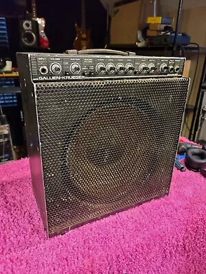 NEEDS REPAIR - Gallien Krueger 200MB Vintage 80s Bass Amp Combo 1980s • $200