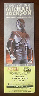 Michael Jackson May 31 1997 Bremen History Tour HUGE Concert Ticket Unused Rare • $14.99