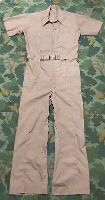 Vintage Bill Parry Pasadena Mens Coveralls Jumpsuit Mens Medium Brown RARE EUC • $99.99