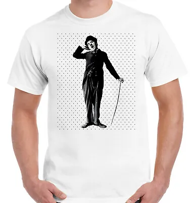 Charlie Chaplin Mens T Shirts Short Sleeve Women Kids T-shirt Gift • £9.49