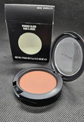 MAC Powder Blush SWISS CHOCOLATE .21oz Full Size NIB • $16.99