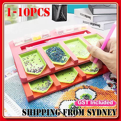 $9.99 • Buy 5D Diamond Painting Tools Box Diamond Accessories Tray Art Craft Pen Rhinestones