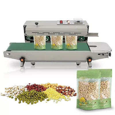 FR900 Vertical Automatic Continuous Sealer Plastic Bag Packaging Sealing Machine • £202.71