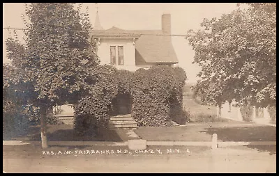 Chazy NY Res. A. W. Fairbanks MD Clinton Cty Beach Photo Postcard RPPC • $17.75