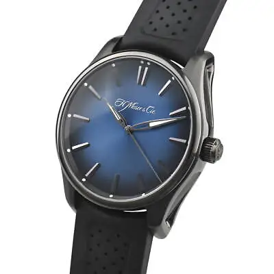 H. Moser Pioneer Center Seconds Funky Blue Black Edition 3200-1205 TO109847 • $11306