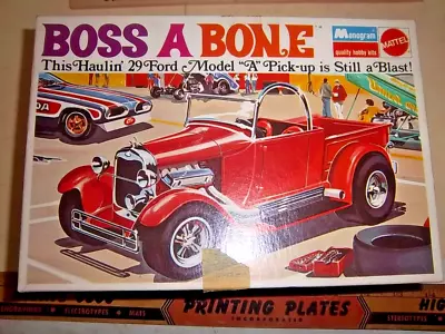 VINTAGE 1970 Monogram Tom Daniels Boss A Bone 29 Haulin' Ford Pick-up As Is Sale • $67