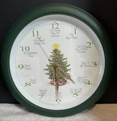 12 Days Of Christmas Musical Singing Lighted 13  Wall Clock Tested (A2) • $19.96