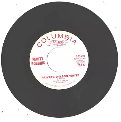 Marty Robbins--7'-promo 45---(private Wilson White)---ex • $5.99