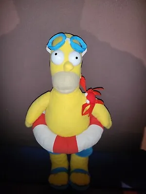 THE SIMPSONS 18  HOMER SIMPSON RESCUE Soft Toy Swim Wear Plush  2014 • £15