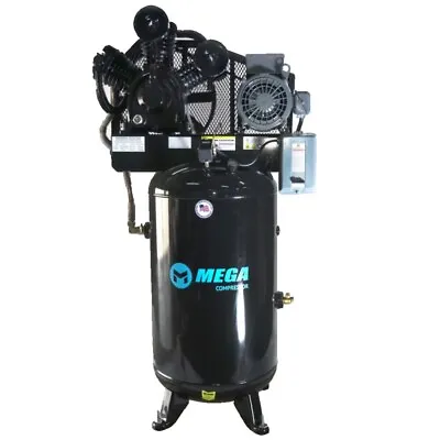 MEGA Industrial Series 7.5-HP 80-Gallon Two-Stage Air Compressor W/ 10-HP Pum... • $3393