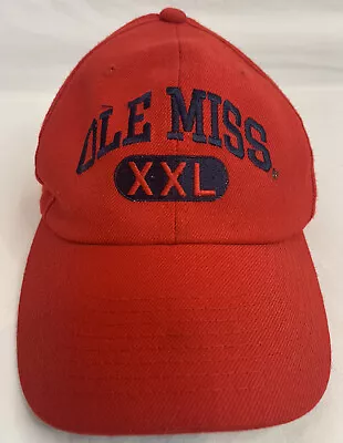 OLE MISS REBELS Vintage Champions Snapback Hat Wool Acrylic XXL • $24.95