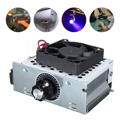 UK AC 220V 4000W Variable Voltage Regulator Speed Motor Fan Control Controller F • £11.95