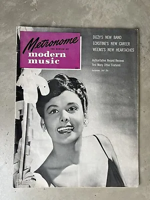 Jazz - Metronome Modern Music Magazine - Lena Horne Cover - September 1947 • $29.99