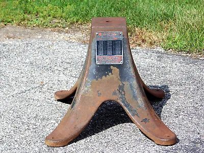 Antique Cast Iron Cream Separator Base Stand Steampunk Industrial Table Pedestal • $150