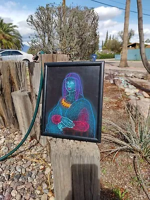 Neon Mona Lisa By Neon Nicho  • $20