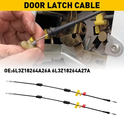 Rear Side Upper&Lower Door Latch Release Cable For 97-04 Ford F-150 Extended Cab • $18.99