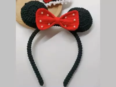 Handmade Crochet Minnie Mouse Ears Disney Ears For Adults And Kids • $9.99