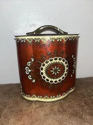 VTG 5  MURRAY-ALLEN Regal Crown/Candy Confections Tin RED/GOLD Venice / England • $12.71