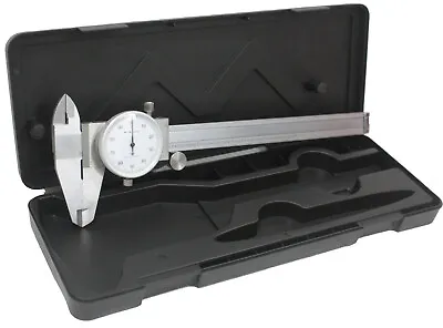 6  Dial Caliper Stainless Steel Shockproof Gauge .001  Of One Inch. Free Ship Us • $21.24