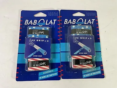 2 Packages Of 3 BabOlat Tennis Badminton Squash VS Grip 07088  NEW • $12.99