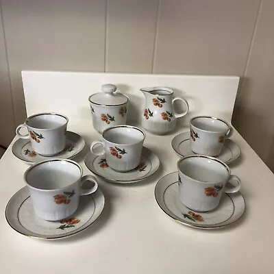 VINTAGE  COLDITZ  CP DEMOCRATIC REPUBLIC GERMAN DEMITASSE SET 13 Pcs • $14.99