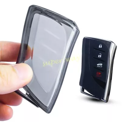 Transparent Black Car Key Fob Cover Case Bag For New Lexus ES NX RX UX LC LX LS • $8.37