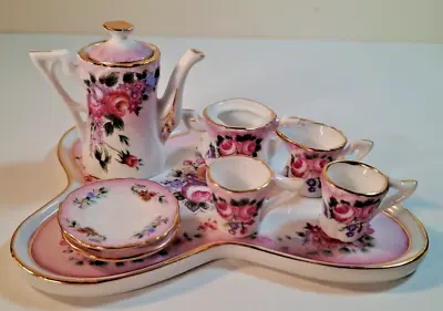 Small Miniature Linoges China Floral Tea Set • $40