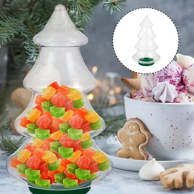 150ml Candy Storage Box Sweet Jar Gift Box Transparent Christmas Tree Candy Box • $12.97