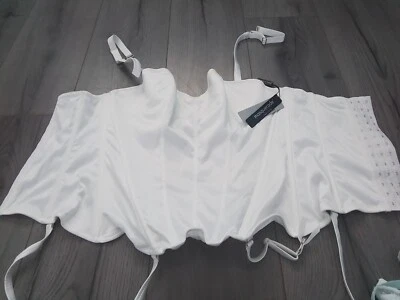 £14 • Buy Masqerade Tiffany Basque Size 32FF Ivory New With Tags