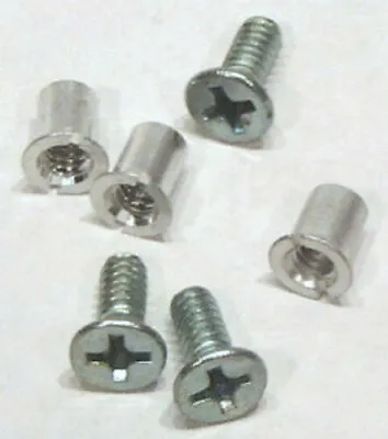 NAB 1/4  Hardware Set Pack Of 3 Screws & Barrel Nuts For Metal Tape Reels • $2.95