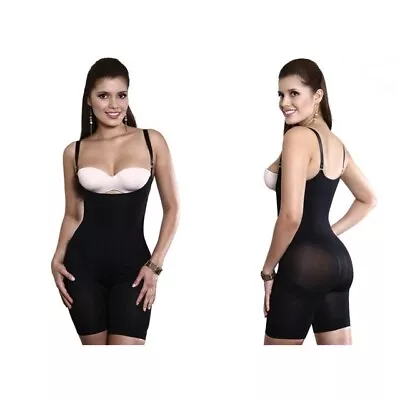 Vedette 705 Black Medium Compression Mid-Thigh Shapewear Size L/12/38 • $18.66