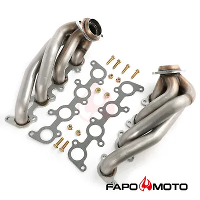 FAPO Shorty Headers For Ford F-150 11-14 5.0L V8 1-5/8  EXHAUST MANIFOLD 409SS • $229.99