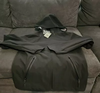 $69.99 • Buy Mens ORACLE Black Hooded Rain Jacket Coat Sz S