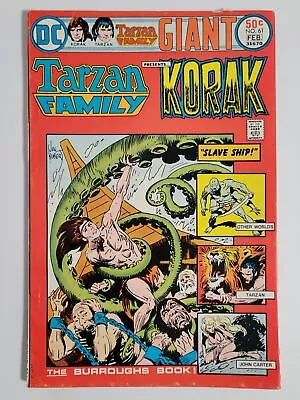 Tarzan Family #61 (fn+) 1976 John Carter! Korak! Bronze Age Dc Comics • $0.99