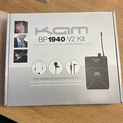 KAM BP1940 V2 4737-01 Kit Microphone Headset Guitar Lead Boxed • £40