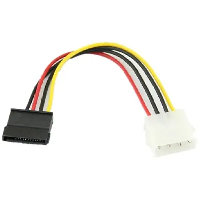 $2.99 • Buy 4 Pin IDE Molex To 15 Pin Serial ATA SATA Hard Drive Power Adapter Cable