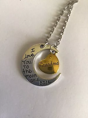 Brand New Grandma I Love You To The Moon And Back Necklace Christmas Gift 10 • $7.99