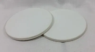 Ceramic Disc 4  Rounds 1/4  0.25  Thick Finished One Side Tile Or Science Lot 2 • $14.49